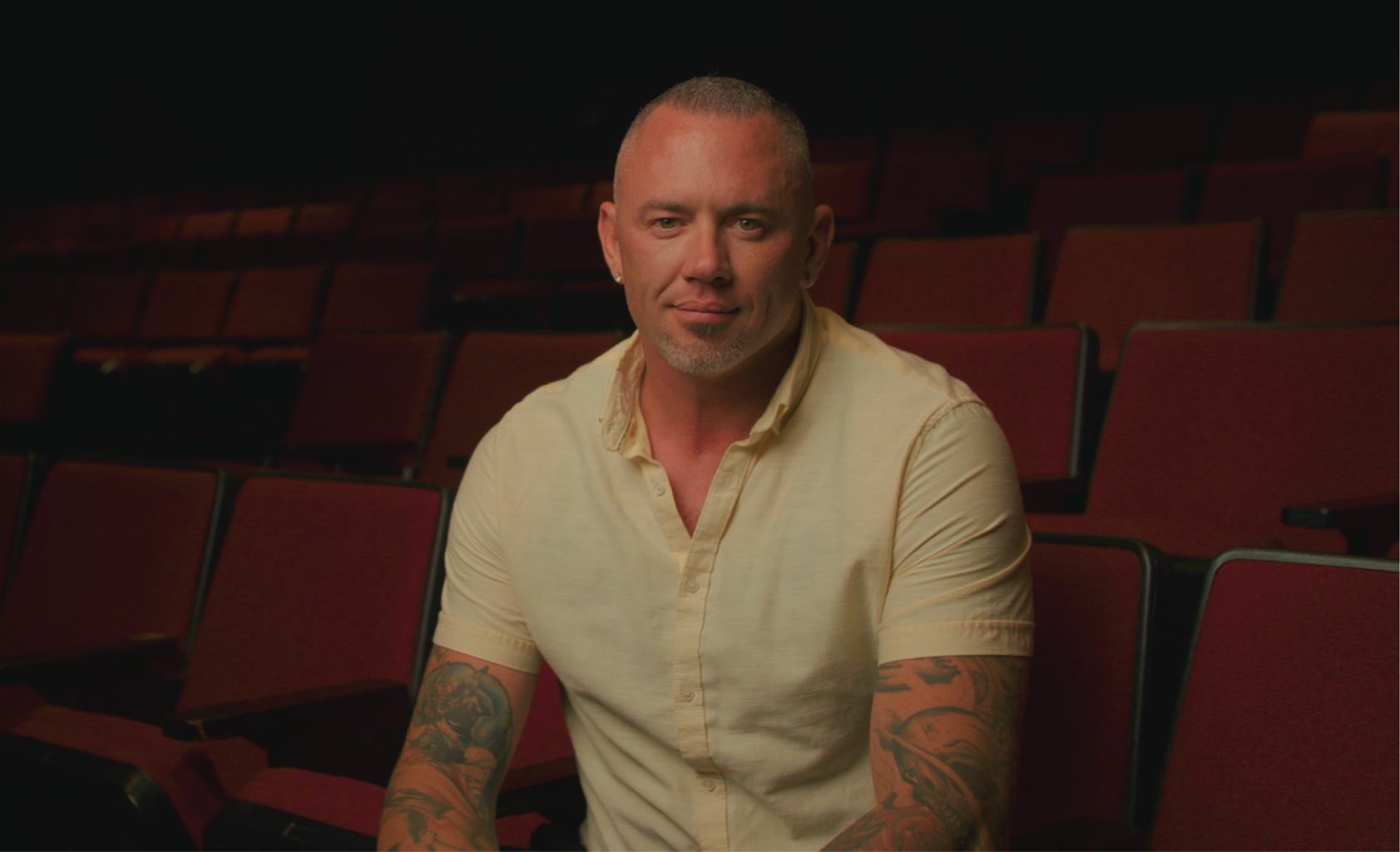Brandon Bianco in a theater